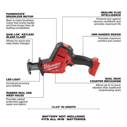 Milwaukee M18 FUEL HACKZALL Reciprocating Saw 2719-20