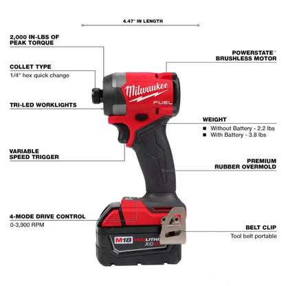 Milwaukee M18 FUEL combo kit product features