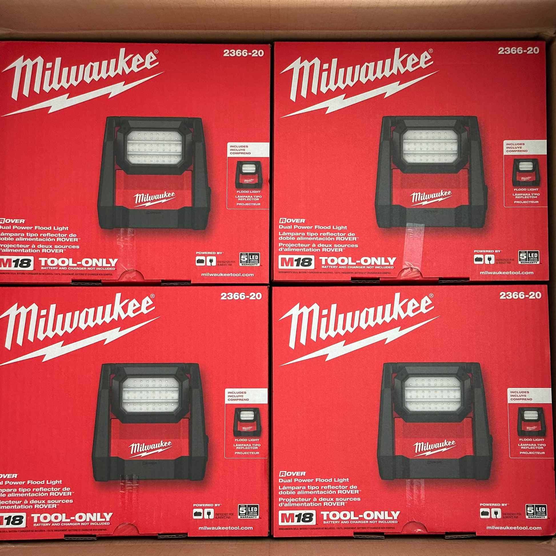 Milwaukee M18 ROVER flood light features