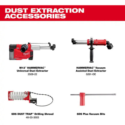 Milwaukee M18 brushless rotary hammer features