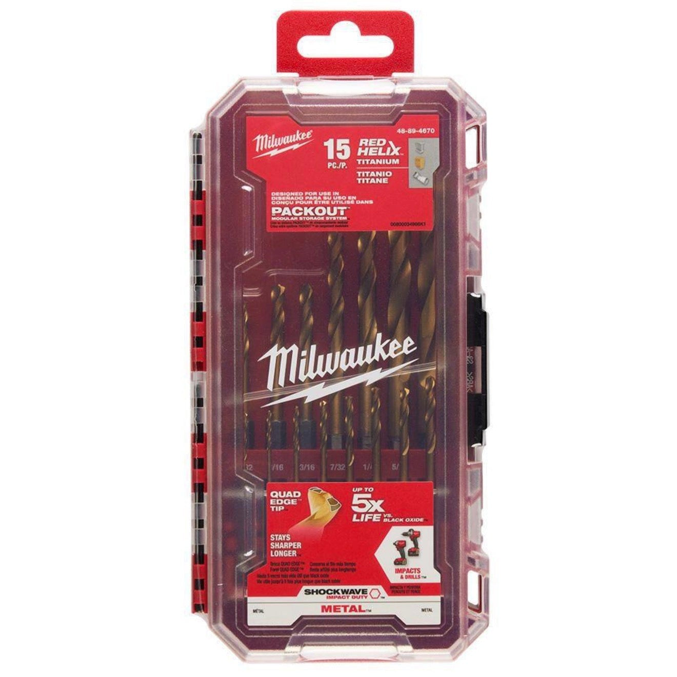 Milwaukee Titanium Drill Bit Set for Impact Drivers