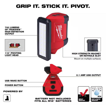 Milwaukee cordless LED inspection light for mechanics