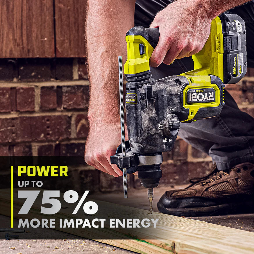 RYOBI 18V Brushless Concrete Rotary Hammer Drill