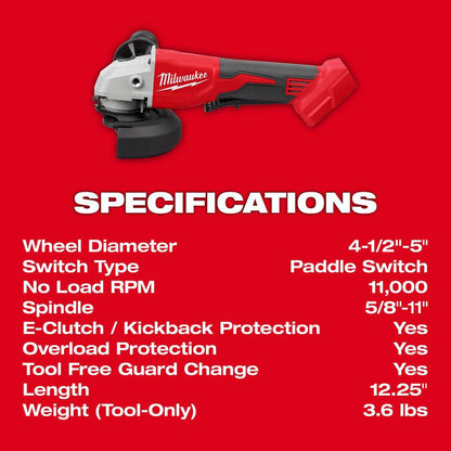 Milwaukee M18 Professional Angle Grinder